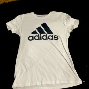 womens small white adidas shirt